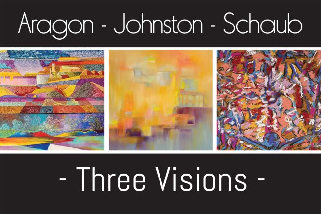 Three Visions, Invitational Exhibition, Blumenschein Museum, Taos NM, abstract, colorful oil paintings